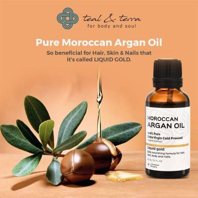 Teal and Terra: Moroccan Argan Oil (Cold Pressed) - 30ml
