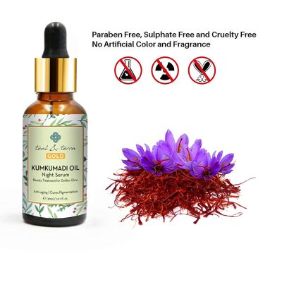 Teal and Terra: Kumkumadi Oil (tailam) for Skin Brightening & Glowing, Control Face Pigmentation - 30ml