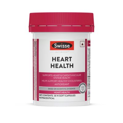 Swisse: Ultiboost Heart Health  For Healthy Heart and Cardio Vascular Health, Supports Healthy Cholesterol Level  30 Tablets