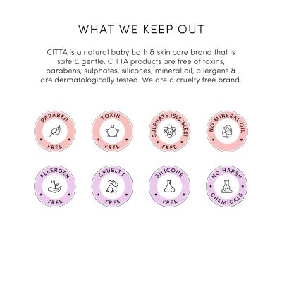 CITTA: Soothing Talc-Free Natural Baby Powder with Corn Starch & Oats - 200gm