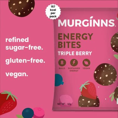 Murginns: Energy Bites, Triple Berry - 240 g