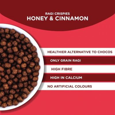 Murginns: Ragi Crispies Honey & Cinnamon - 200 g