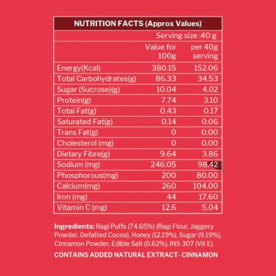 Murginns: Ragi Crispies Honey & Cinnamon - 200 g