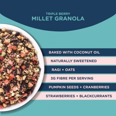 Murginns: Triple Berry Millet Gronola - 350 g