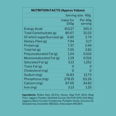 Murginns: Triple Berry Millet Gronola - 350 g