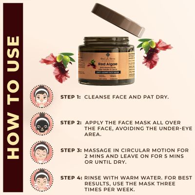 Teal and Terra: Red Algae Anti-Aging Face Mask - 100ml
