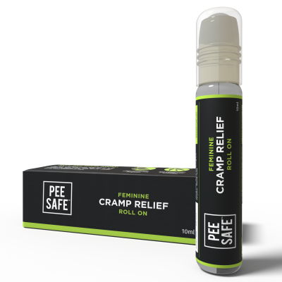 Pee Safe: Feminine Cramp Relief Roll On for Period Pain - 10ml