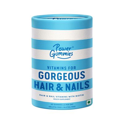 Power Gummies: Hair & Nail Vitamins with Biotin - 60 Gummies