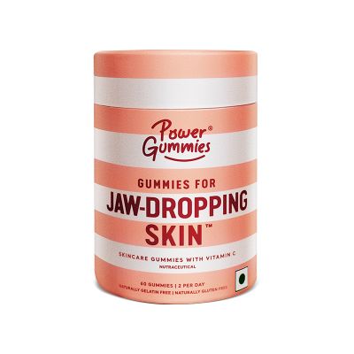 Power Gummies: Jaw Dropping Skin Gummies With Vitamin C & collagen - 60 Gummies