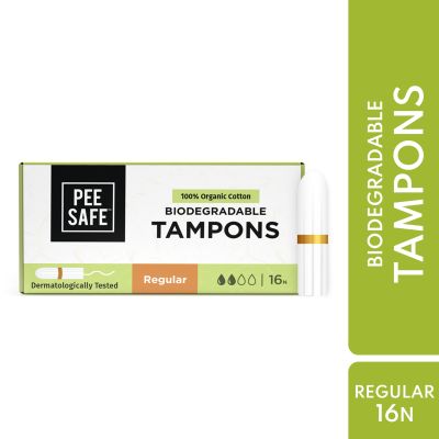 Pee Safe: Organic Cotton Tampon (Regular, 16N)