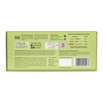 Pee Safe: Organic Cotton Tampon (Super plus, 16N)