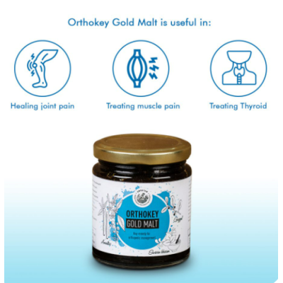 Amrutam: Orthokey Gold Malt- Key Remedy for Orthopedic Management - 400 g