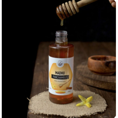 Amrutam: Madhu Panchamrut - Herbs Enriched Honey - 50 g