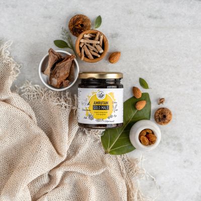 Amrutam: Amrutam Gold Malt- A Powerful Immunity Booster for All Ages - 200 g