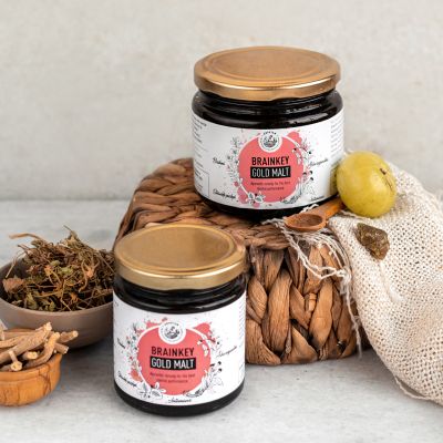 Amrutam: Brainkey Gold Malt- A Natural Formula for your Mental Immunity - 200 g