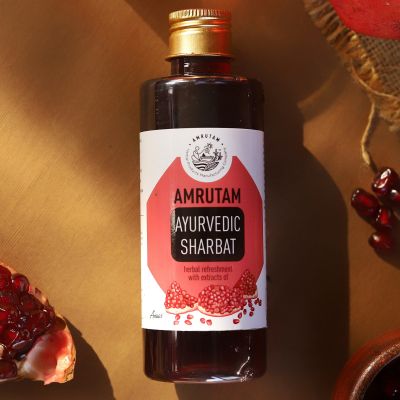 Amrutam: Amrutam Ayurvedic Sharbat With Extracts Of Anar | Pomegranate - 200 ml