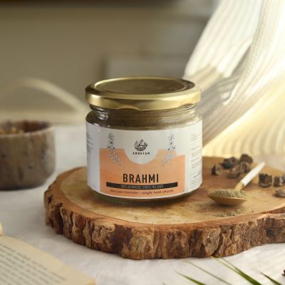 Amrutam: Brahmi Churna - 100% Ayurvedic Stress Reliever - 140 g