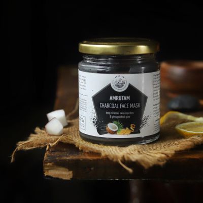 Amrutam: Charcoal Face Mask - Single Jar - 150 gm
