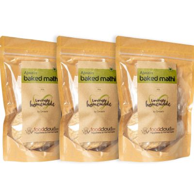 Foodcloud: Baked Ajwain Mathi - 495 gm (Pack of 3)