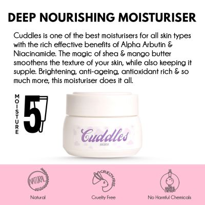 AULI: Cuddles - Deep Nourishing Moisturiser (Alpha Arbutin & Niacinamide) - 50 gm