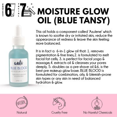 AULI: Blue Blood - Moisture Glow Oil (Blue Tansy) - 30 ml