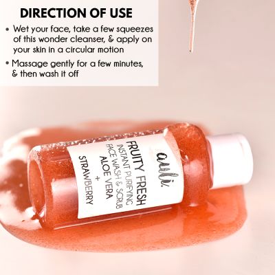 AULI: Fruity Fresh - Instant Cleansing Face Wash/Scrub - 100 ml