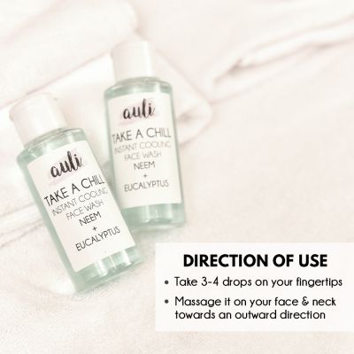 AULI: Take A Chill - Instant Cooling Neem Face Wash - 100 ml