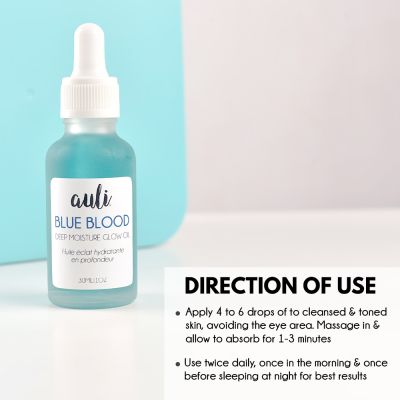 AULI: Blue Blood - Moisture Glow Oil (Blue Tansy) - 30 ml