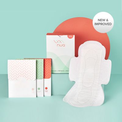 Nua : Ultra Thin Rash Free  Sanitary Pads 3XL+5L+4R with Disposal Cover - 12pcs