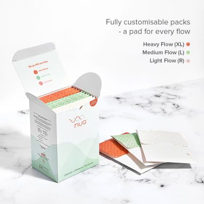 Nua : Ultra Thin Rash Free  Sanitary Pads 3XL+5L+4R with Disposal Cover - 12pcs