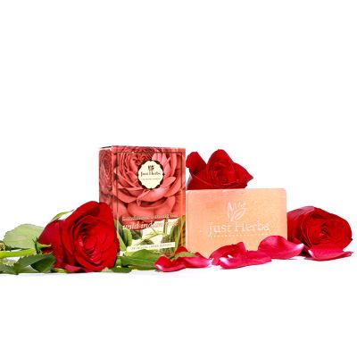 Just Herbs: Rose bathing Bar - (100 gm)