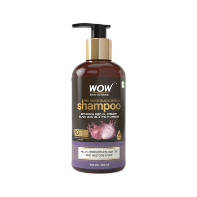 WOW: Red Onion Black Seed Oil Shampoo, 300 ml