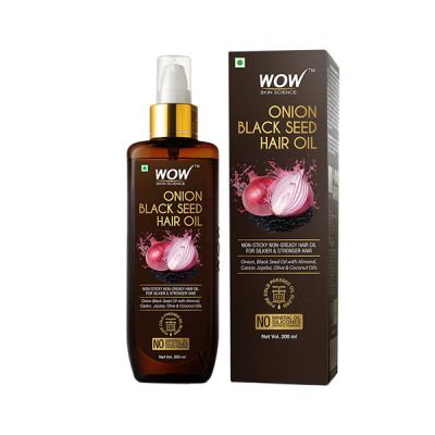 WOW: Onion Black Seed Hair Oil, 200 ml