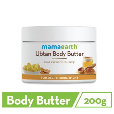 Mamaearth: Ubtan Body Butter With Turmeric & Honey for healthy skin - 200gm