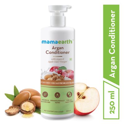 Mamaearth: Argan & Apple Cider Vinegar Conditioner for frizz free hair - 250 ml