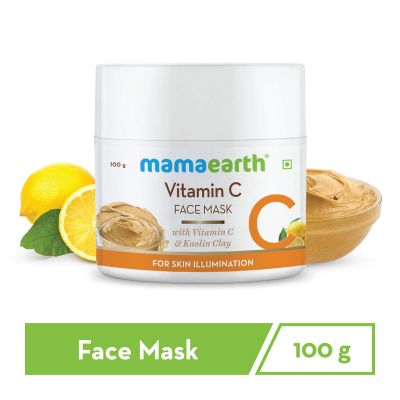 Mamaearth: Vitamin C Face Mask With Vitamin C and Kaolin Clay for spotless skin - 100gm