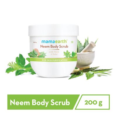 Mamaearth: Neem Body Scrub for glowing skin - 200gm