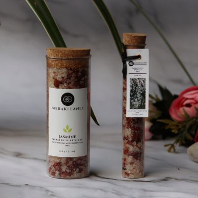 Meraki Lanes: Meraki Lanes Jasmine Bath Salt - 150gm