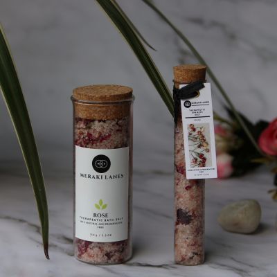 Meraki Lanes: Meraki Lanes Rose Bath Salt - 150gm