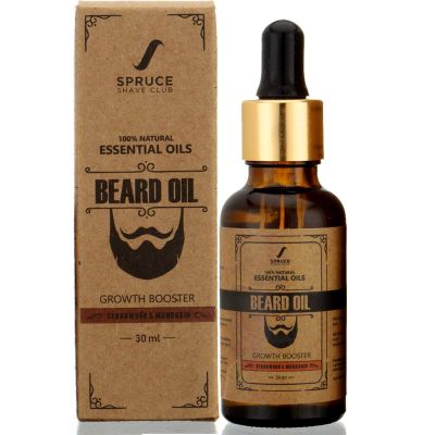 Spruce Shave Club: Beard Growth Oil For Men (Cedarwood & Mandarin), 30ml