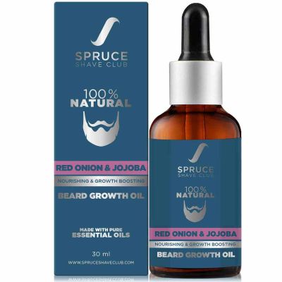 Spruce Shave Club: Beard Growth Oil For Men (Red Onion & Jojoba), 30 ml
