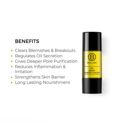 Brillare: Oil Away Power Drops For Acne Prone Skin - 15ml