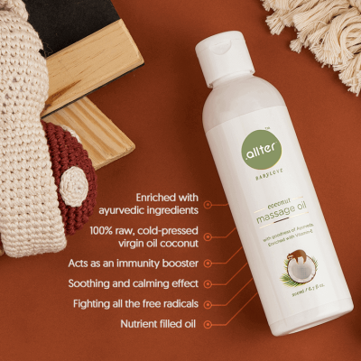 Allter : Massage Oil, Hydrating Wash & Wipes (Regular Pack) - Pack of 3