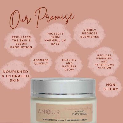 Anour: Ginseng Day Cream (SPF 20++) - 50 gm