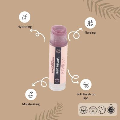 Anour: Yummy Berry Lip Balm - 5 gm
