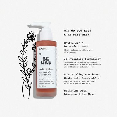 Aminu: AHA Face Wash - 100 ml
