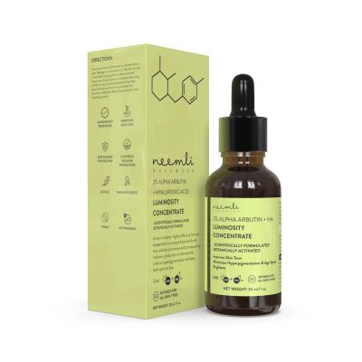 Neemli Naturals: 2% Alpha Arbutin + Hyaluronic Acid Luminosity Concentrate - 30 ml