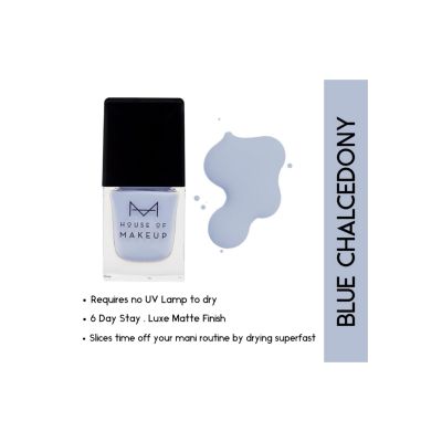 House of Makeup: Matte Nail Lacquer - Blue Chalcedony - 12ml