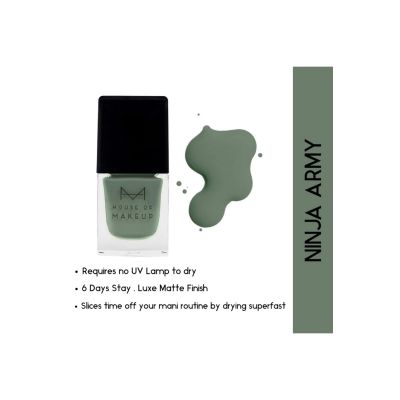 House of Makeup: Matte Nail Lacquer - Ninja Army - 12ml