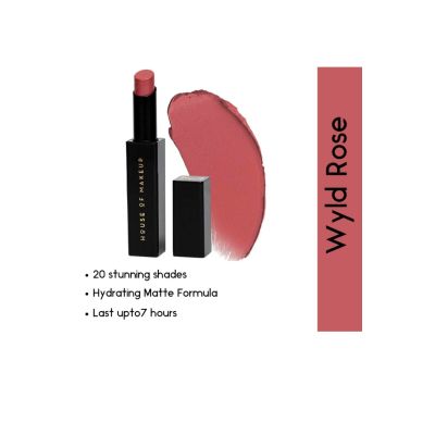 House of Makeup: You Hydra Matte Lipstick - Wyld Rose - 3.5gm
